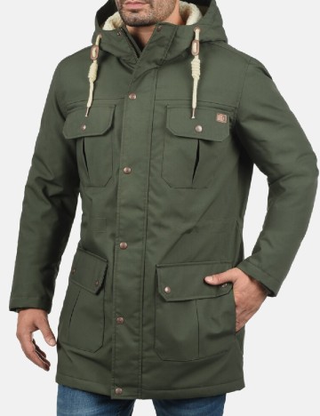 
						Geaca !Solid, verde