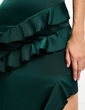 Rochie lunga Vesper, verde