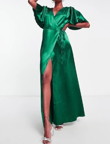 Rochie lunga Little Mistress, verde Verde