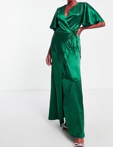Rochie lunga Little Mistress, verde Verde