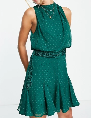 Rochie scurta ASOS, verde Verde