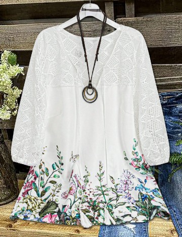 
						Bluza Emery Rose Curve, alb