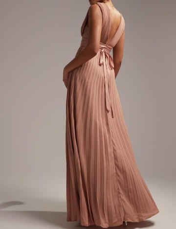 Rochie lunga ASOS, roz pudra inchis