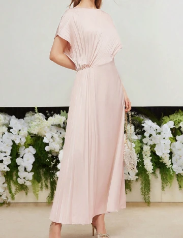 Rochie lunga MOTF, roz pudra Roz