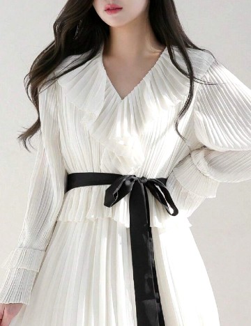 Rochie medie Dazy, alb