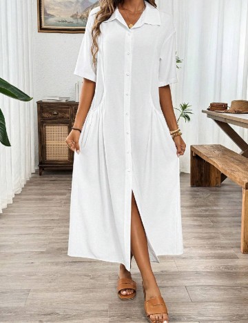Rochie lunga SHEIN, alb
