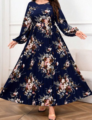 
						Rochie lunga SHEIN CURVE, floral print