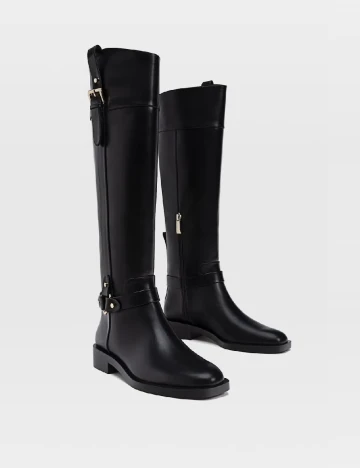 Cizme Stradivarius, negru Negru