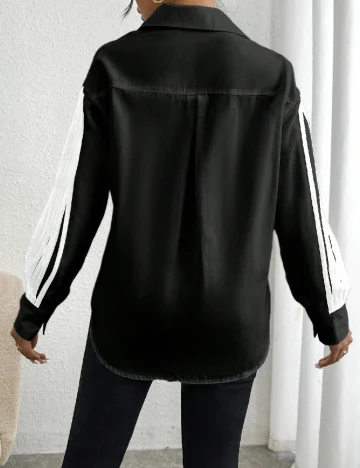 Camasa SHEIN, negru Negru