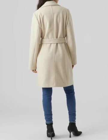 Palton Vero Moda, crem Crem