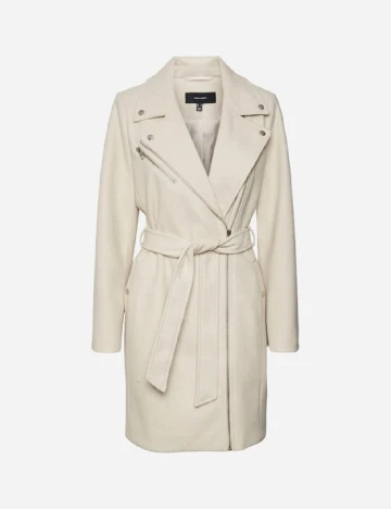 Palton Vero Moda, crem Crem