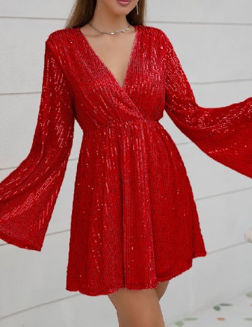 
						Rochie scurta D&M, rosu