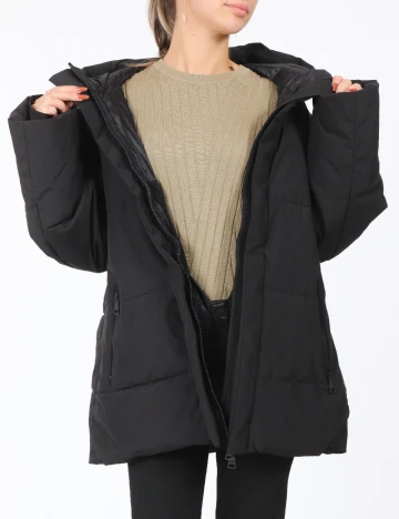 Geaca impermeabila Mango, negru Negru