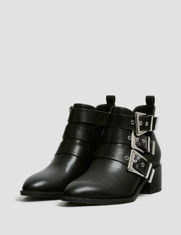 Botine Pull&Bear, negru