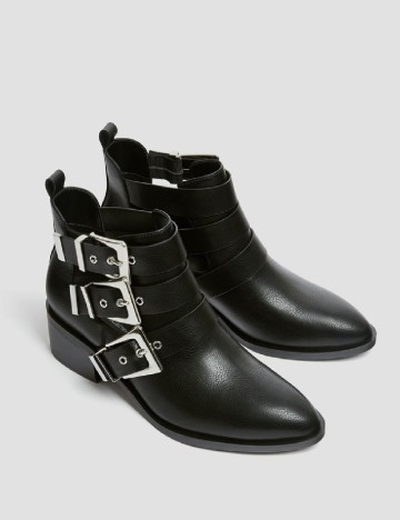 Botine Pull&Bear, negru