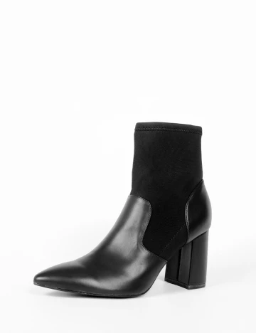Botine Stradivarius, negru Negru