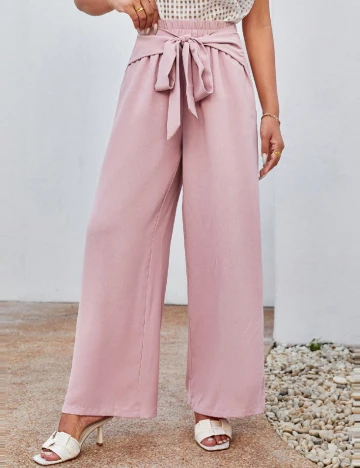 Pantaloni SHEIN, roz Roz