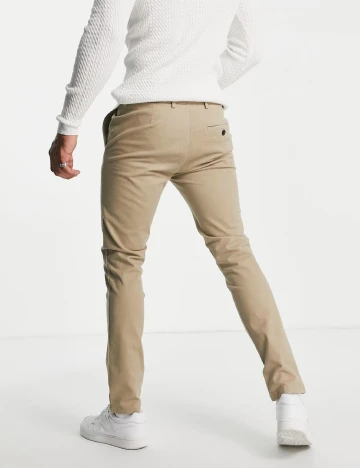 Pantaloni Topman, crem Crem
