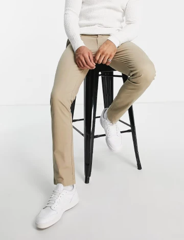 Pantaloni Topman, crem Crem