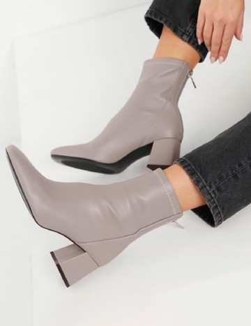 Botine Stradivarius, gri