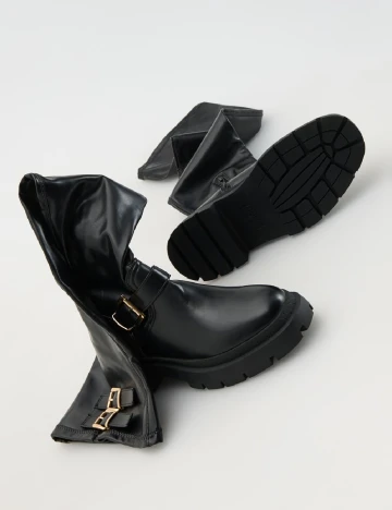Cizme Reserved, negru Negru
