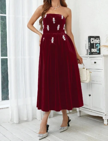 Rochie medie SHEIN, rosu Rosu