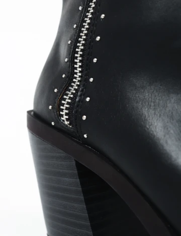Botine Stradivarius, negru Negru