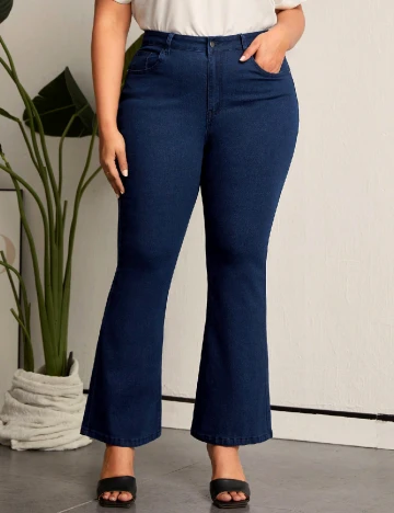 Blugi SHEIN CURVE, albastru Albastru