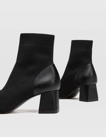 Botine Stradivarius, negru