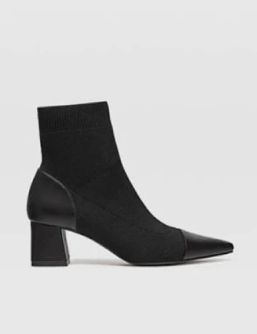 Botine Stradivarius, negru Negru