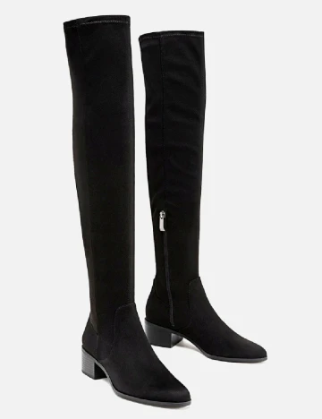 Cizme Stradivarius, negru Negru