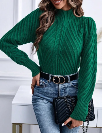 Pulover SHEIN, verde