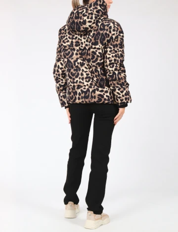 Geaca Pieces, animal print Animal print