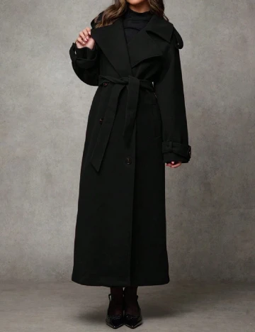 Palton SHEIN, negru Negru
