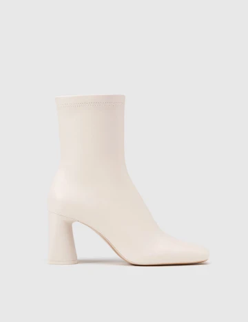 Botine Stradivarius, crem Crem