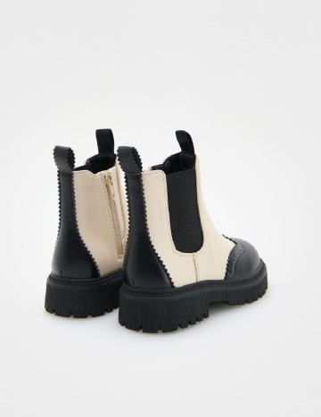 Ghete Reserved, negru/ecru