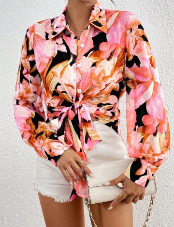 
						Camasa SHEIN, floral print