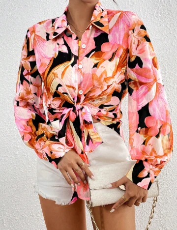 Camasa SHEIN, floral print Floral print