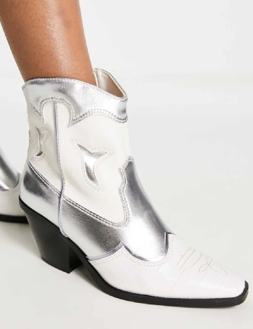 Botine Stradivarius, ecru