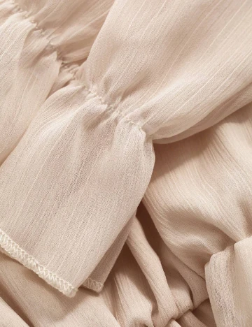 Rochie lunga Dazy, crem Crem