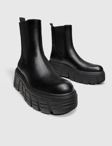 Botine Stradivarius, negru