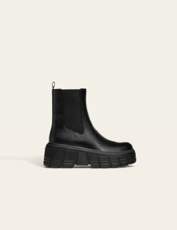 Botine Stradivarius, negru
