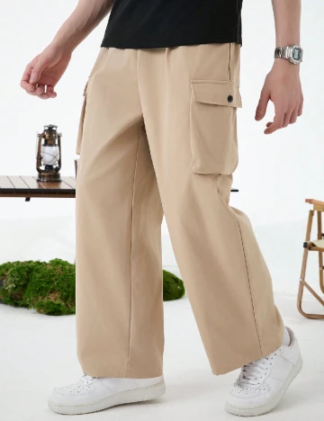 Pantaloni Shein Kids, crem Crem