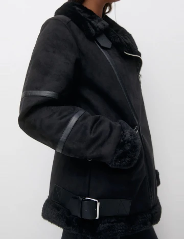 Jacheta Pull&Bear, negru Negru