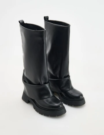 Cizme Reserved, negru Negru