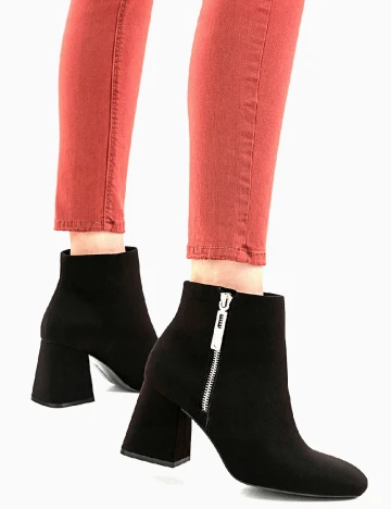Botine Stradivarius, negru