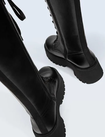 Cizme Stradivarius, negru Negru