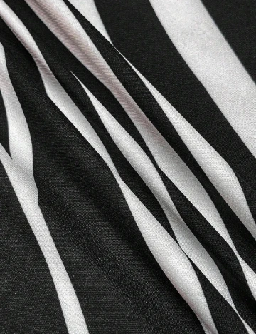 Rochie medie SHEIN CURVE, alb/negru