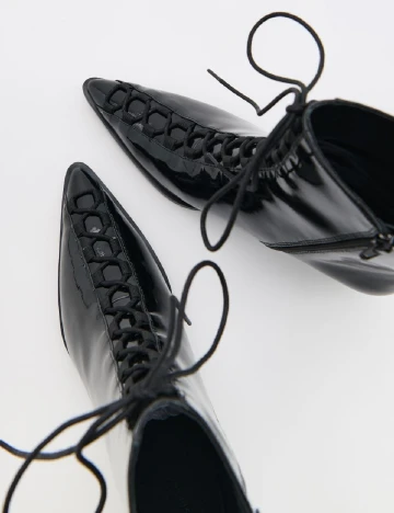 Botine Reserved, negru Negru