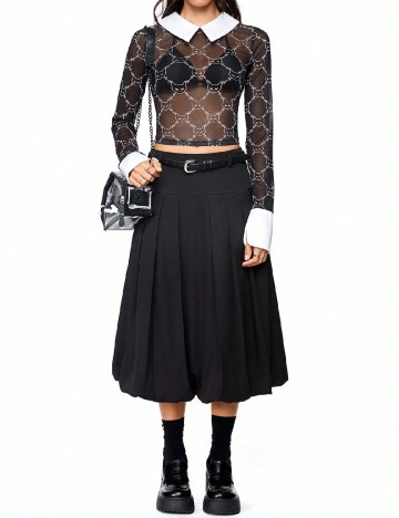 
						Bluza Romwe, negru